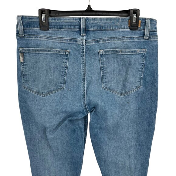 Paige Verdugo Ankle Ariza Destructed Jeans Distressed Blue Slim fit Size 32 - Picture 5 of 11